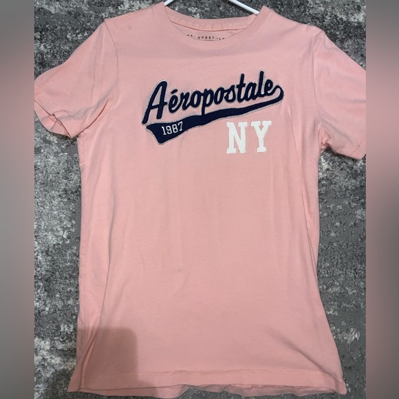 Mens Aeropostal Light Pink t shirt size small - Picture 2 of 3